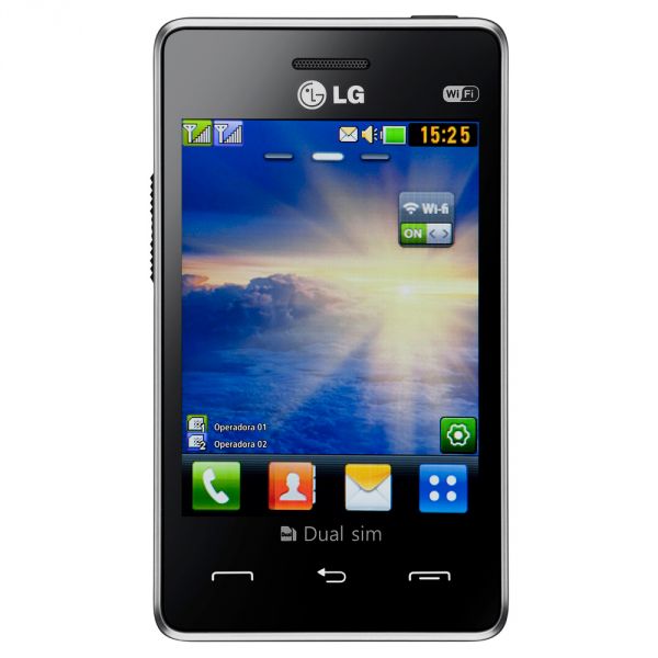 Celular LG T375, Dual Chip, Tela Touch de 3.2 Polegadas